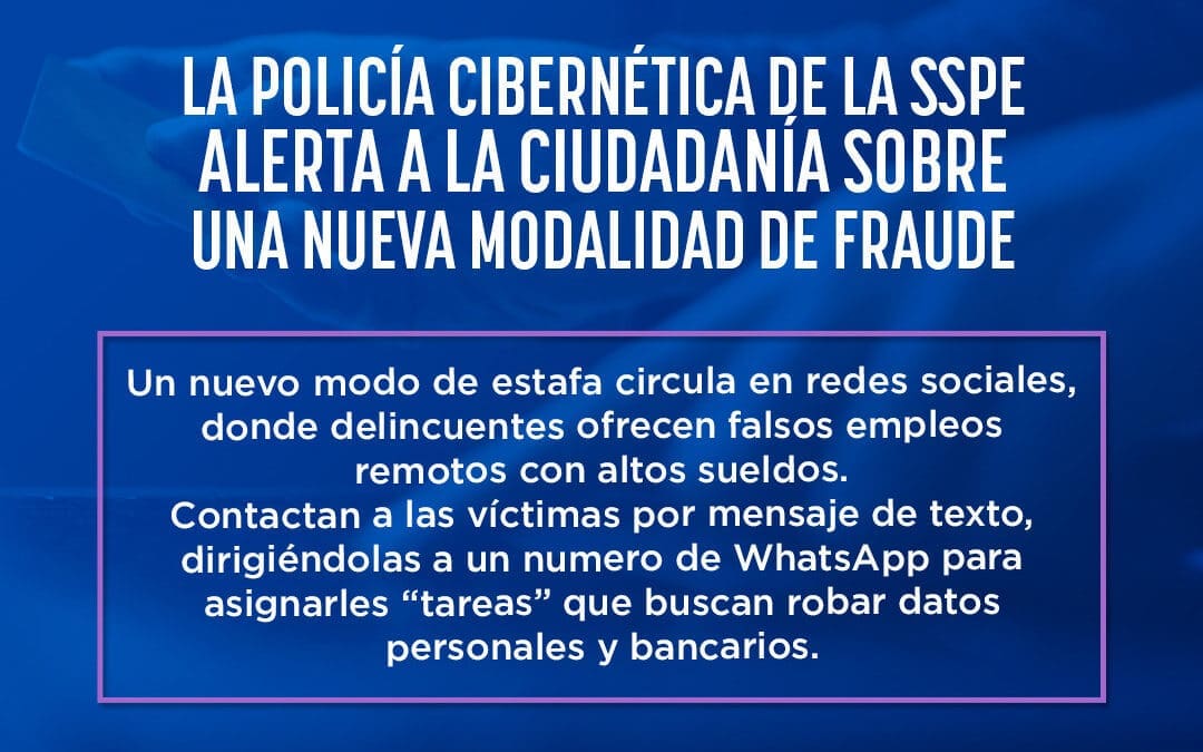 Alertan sobre nueva modalidad de fraude en redes sociales; prometen sueldos exorbitantes 
