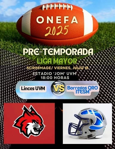 La ONEFA llevara 4 encuentros de scrimmages