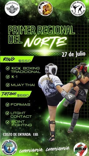Cierran inscripciones este 18 de julio del primer Regional del Norte de Artes Marciales Mixtas