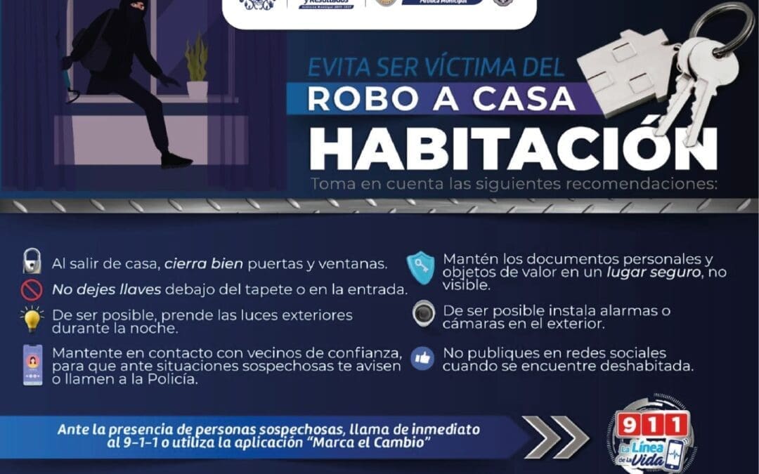 La DSPM insiste en recomendaciones ante casas solas por vacaciones