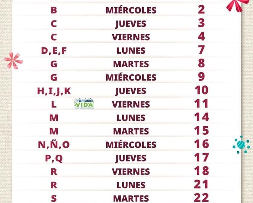 Publican calendario de pagos para programas de Bienestar