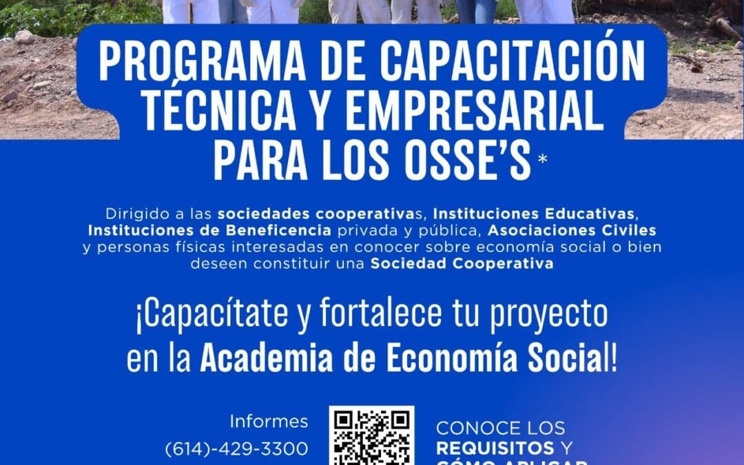 Ofrece Estado capacitación gratuita para emprendedores sociales 