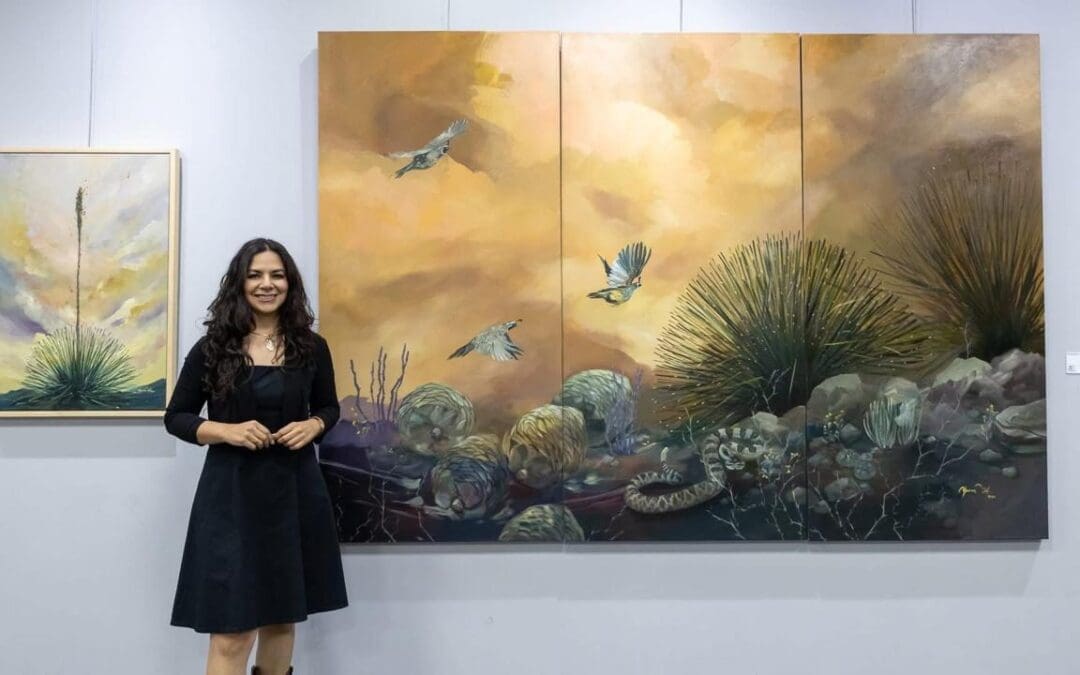 Destaca la chihuahuense Yesenia Holguín  en el mundo de las artes plásticas