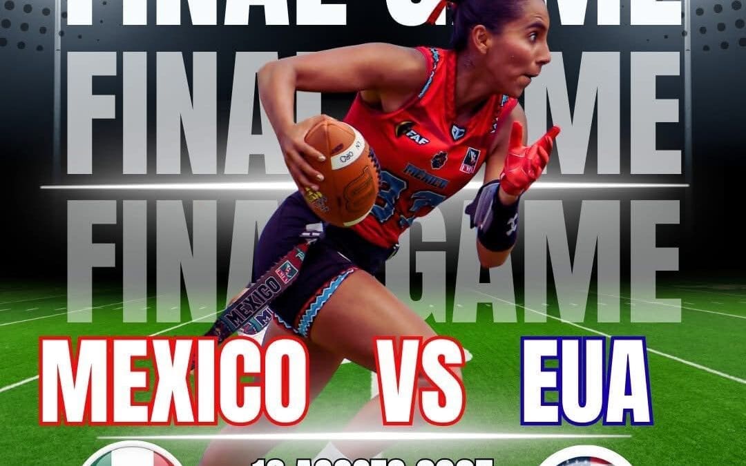 Final de Flag Football donde milita la chihuahuense Victoria Chávez; van por oro ante EU
