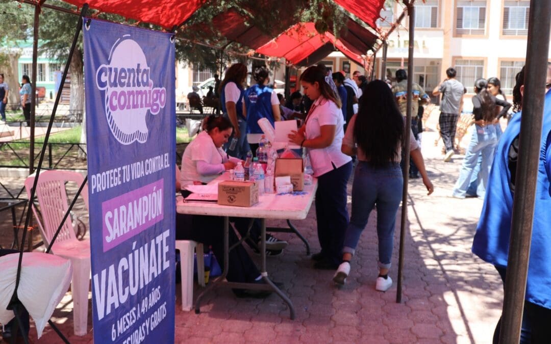 Avanza estrategia estatal contra el sarampión en zonas rurales