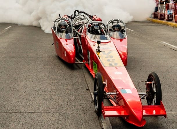 Vehículo jet dragster impulsado por turbina estará en los arrancones del fin de semana