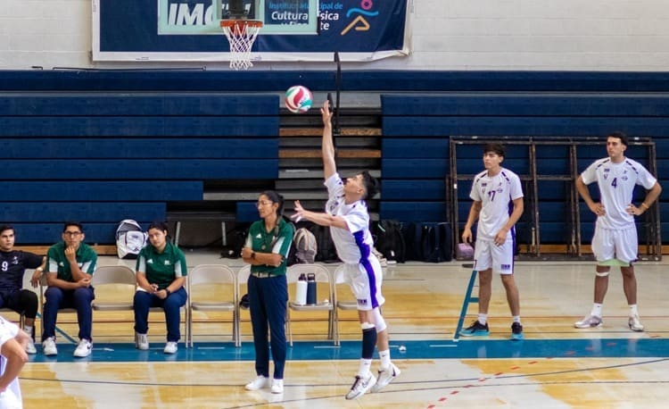 Vaqueros de la URN ganan a la U. Anahuac campus Puebla de Volibol de Sala, División 1, del CONADEIP