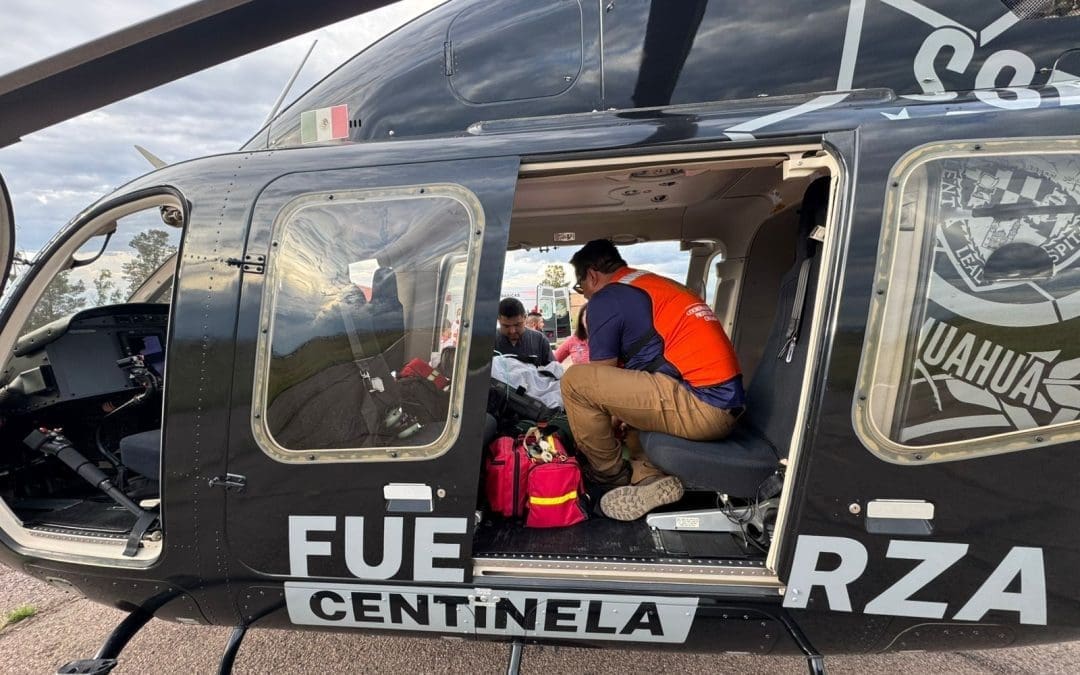 Coordinan triple operativo para salvar a paciente cardíaca en traslado de emergencia