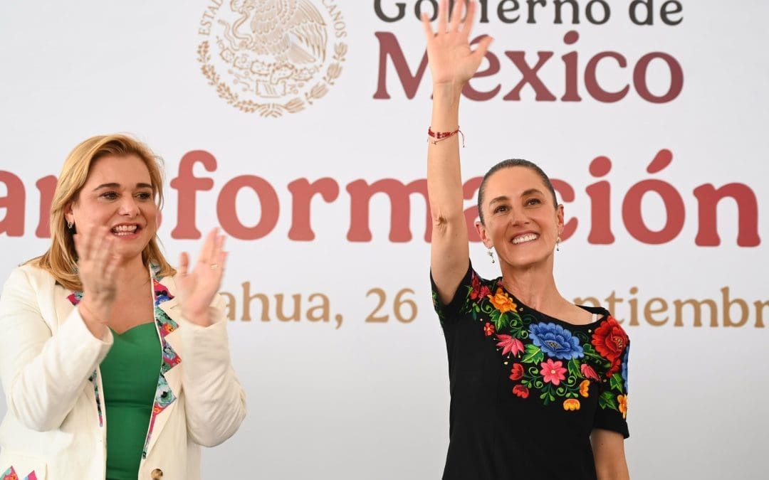 Anuncia Sheinbaum mejoras a carreteras, nuevo ISSSTE y tecnificación de riego para Chihuahua