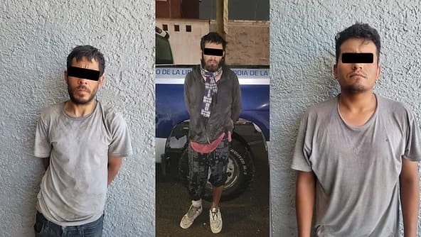 Detienen a tres por robar cable telefónico de Telmex