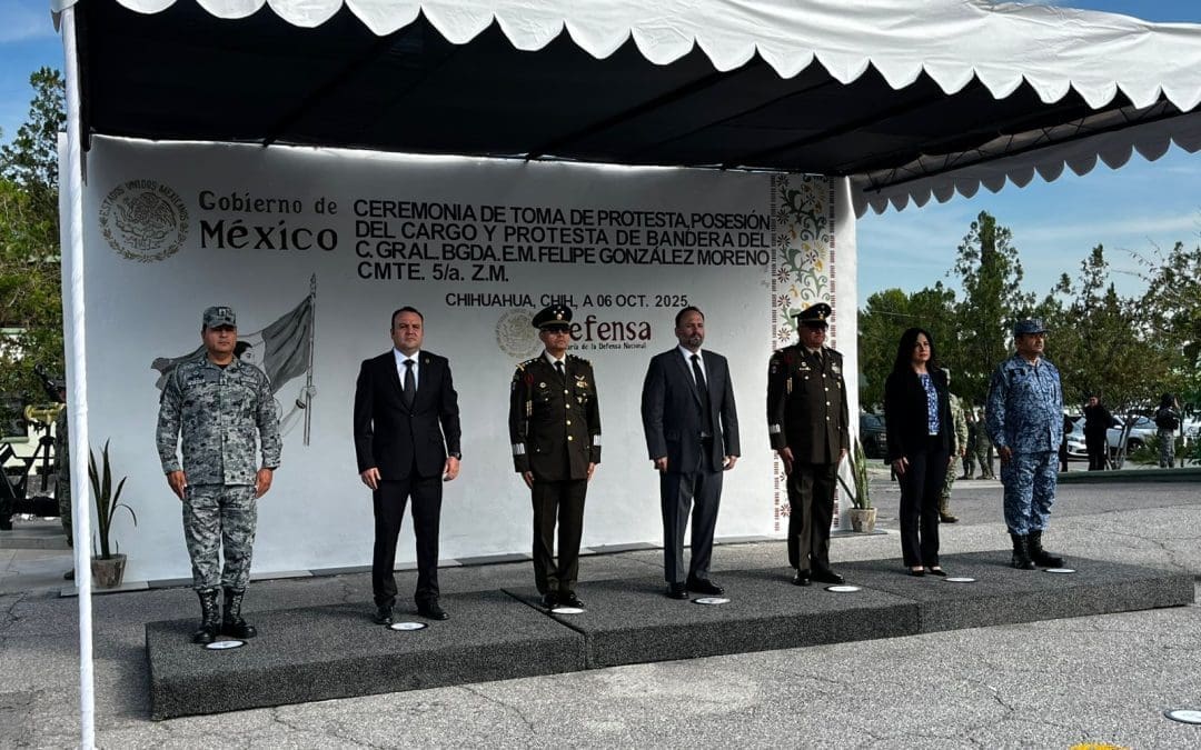 Asume Felipe González Moreno como nuevo comandante de la Quinta Zona Militar