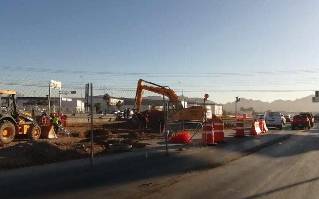 Tráfico complicado por obras y semáforos fuera de servicio al norte de la ciudad