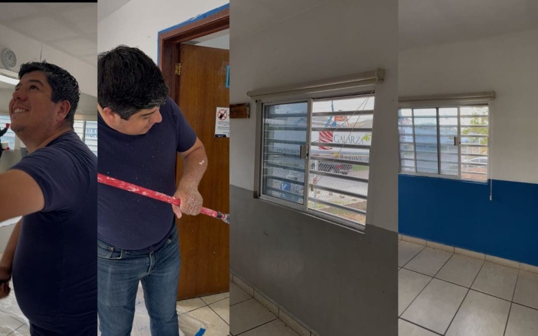 Ayuda Adán Galicia a darle una manita de gato al Centro Comunitario Insurgentes