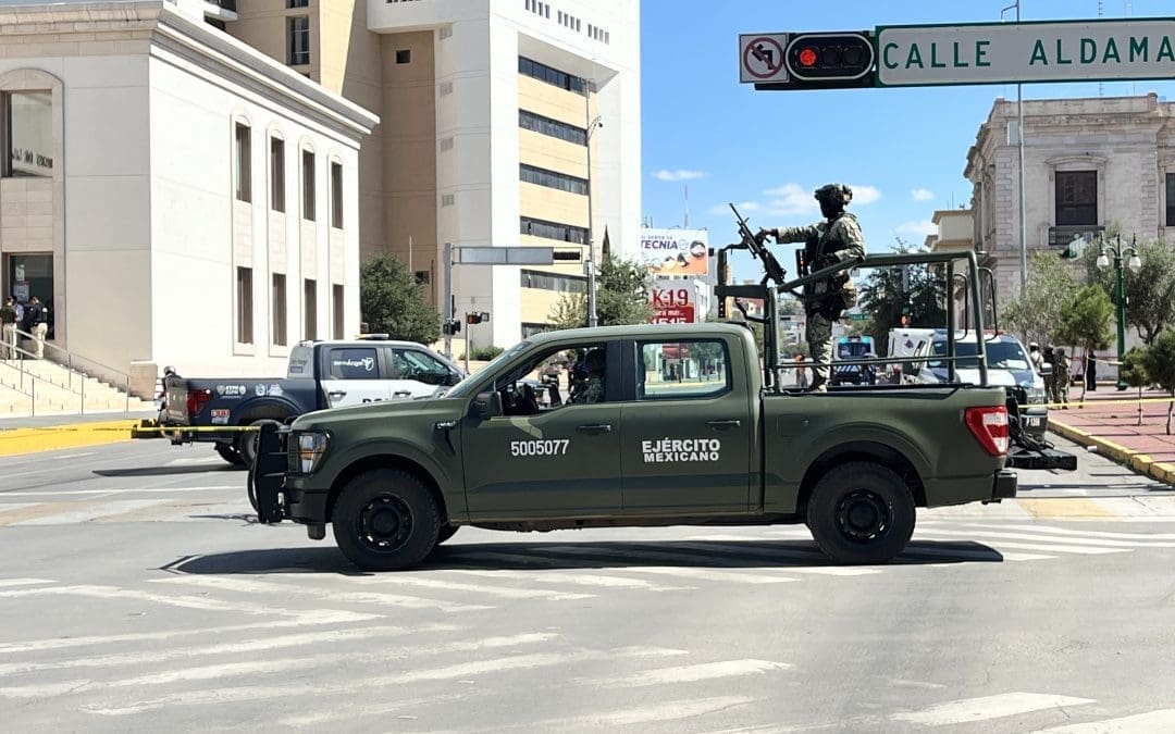 Descartan amenaza de bomba en Palacio; interviene ejército y K9