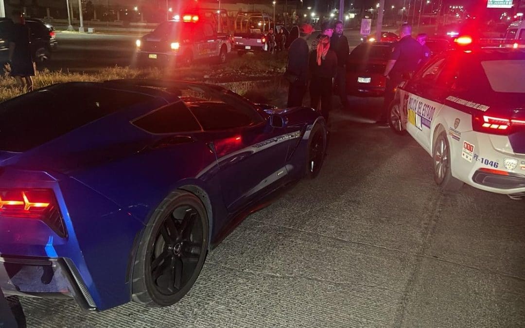 Aseguran a tres vehículos que protagonizaban «arrancones» en la Tecnológico