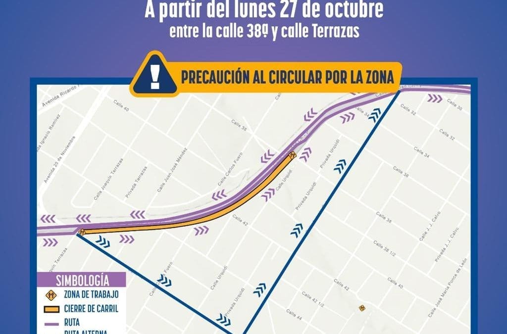 Inicia reposición de línea hidráulica en vialidad Ch-P a partir del lunes  