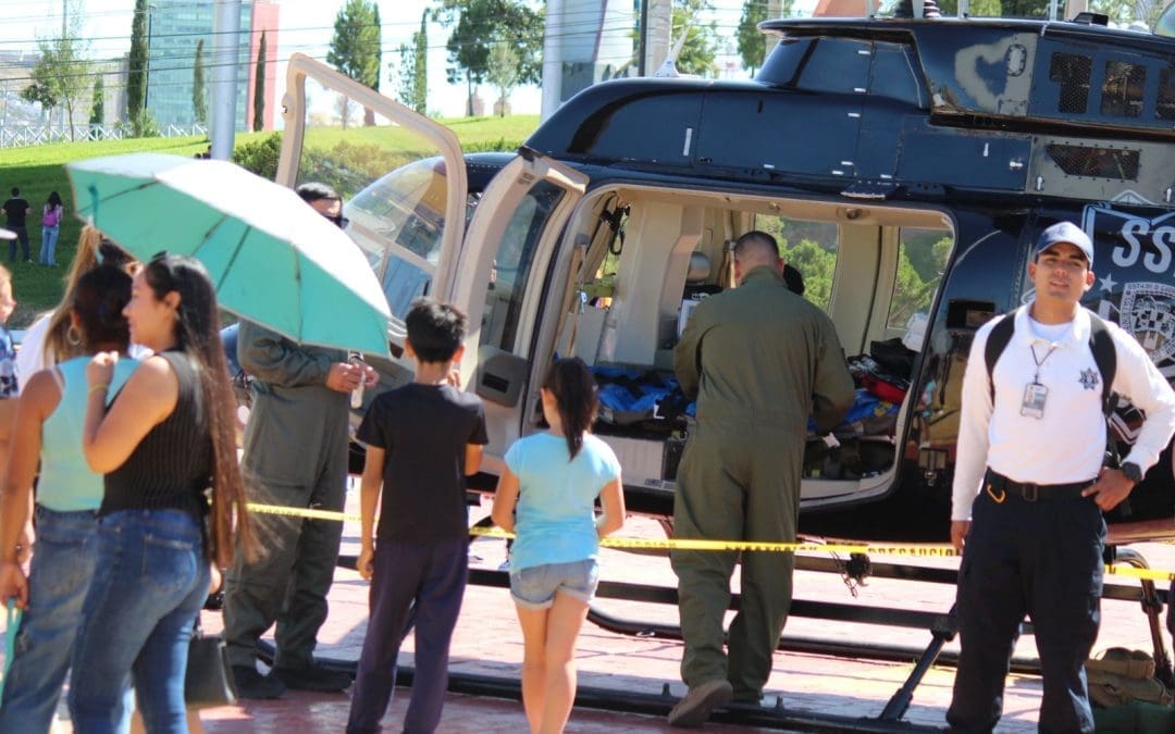 Exhibieron flotilla aérea de la SSPE en el Palomar