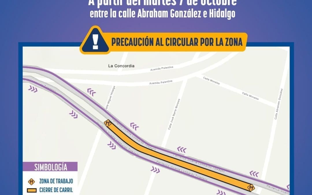 Inician reparación de línea de drenaje en Periférico Lombardo Toledano