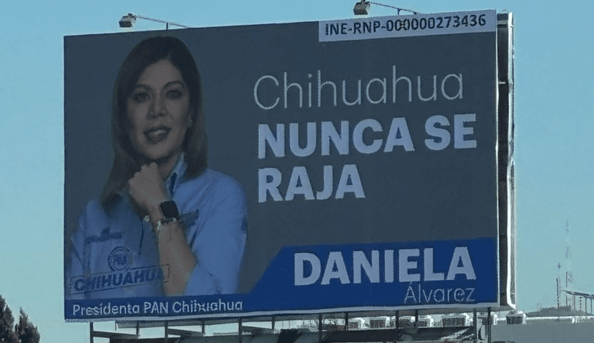 Militancia panista cuestiona espectaculares de Daniela Álvarez; acusan uso de aportaciones para su promoción