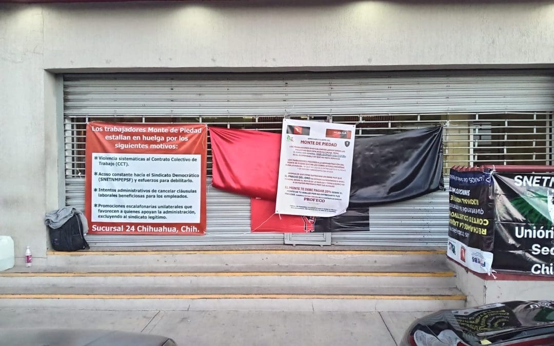 300 sucursales del Monte de piedad se mantienen en huelga