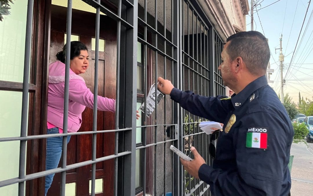 Vecinos agradecen por recorridos por la policía municipal en el Fraccionamiento Robinson