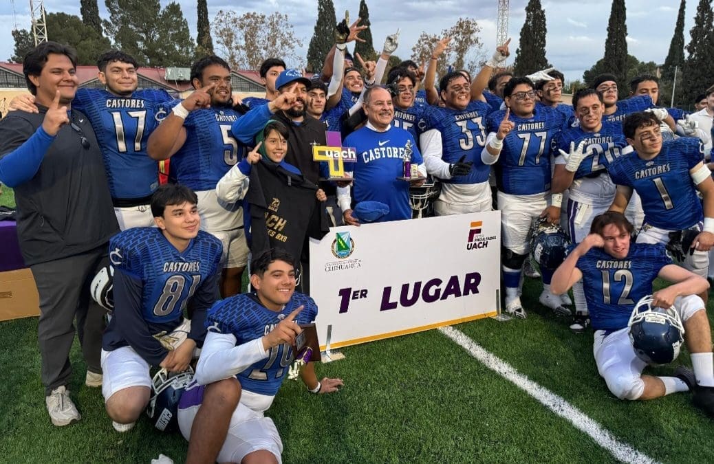 Castores se coronan en el fútbol americano 8×8