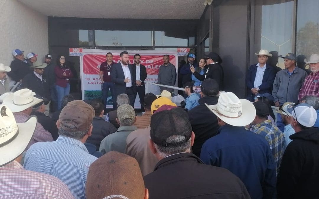Instala conagua módulos de atención tras protesta de agricultores