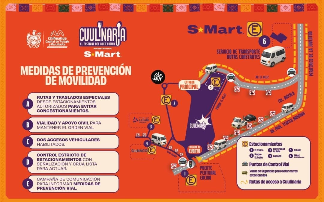 Refuerzan operativo vial por el festival Cuulinaria 2025