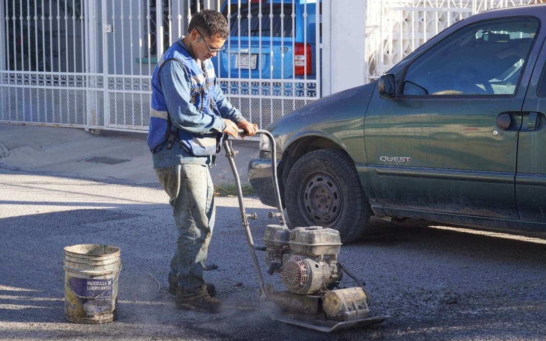 Taparon más de mil 498 baches en Chihuahua durante esta semana