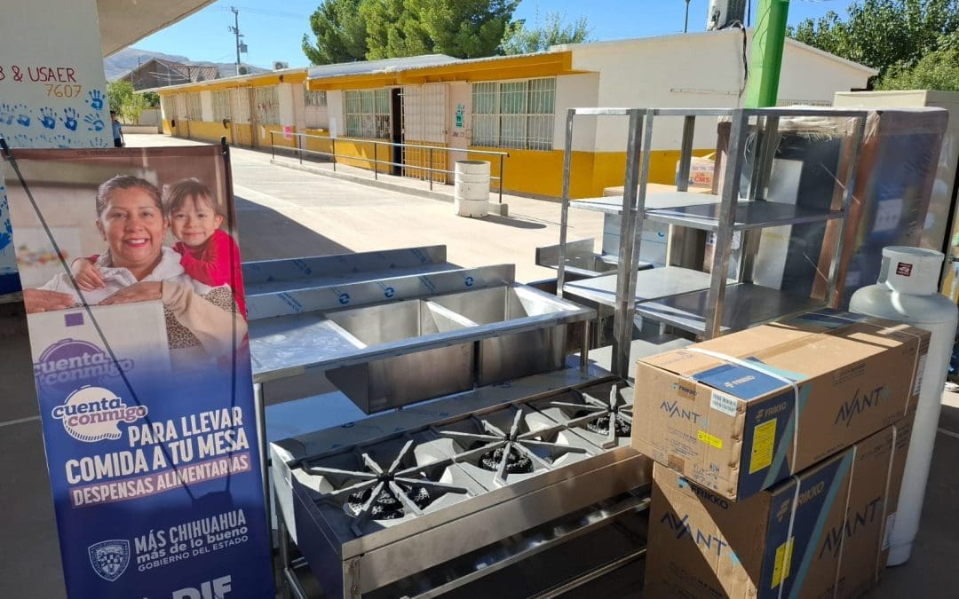 Entrega DIF Estatal equipo para comedores escolares y comunitarios en 4 municipios