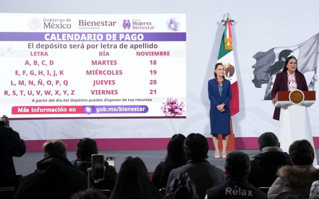 Iniciará primer pago de la Pensión Mujeres Bienestar a nuevas beneficiaria