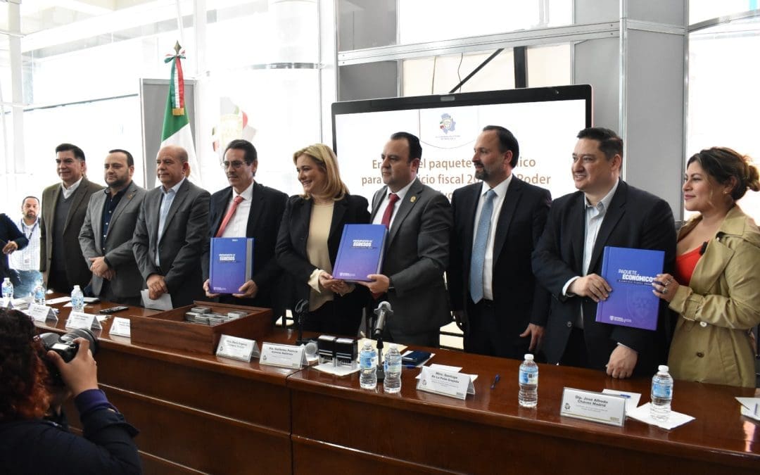 Entrega Maru el Paquete Económico 2026 al Congreso