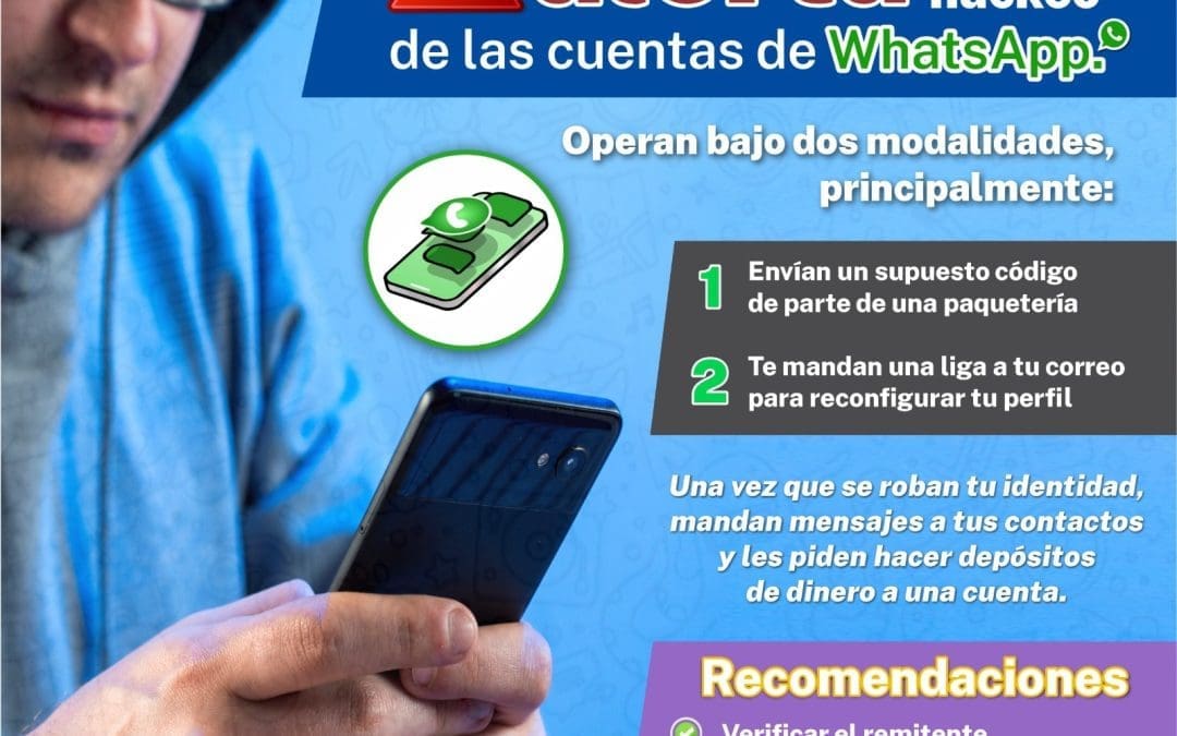 Alerta Fiscalía por hackeos a cuentas de WhatsApp