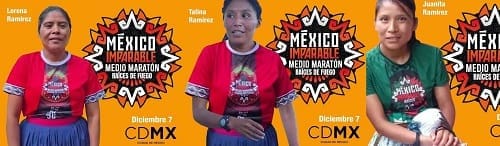 Las hermanas Ramírez; Lorena, Juanita y Talina: correrán juntas el medio maratón este domingo