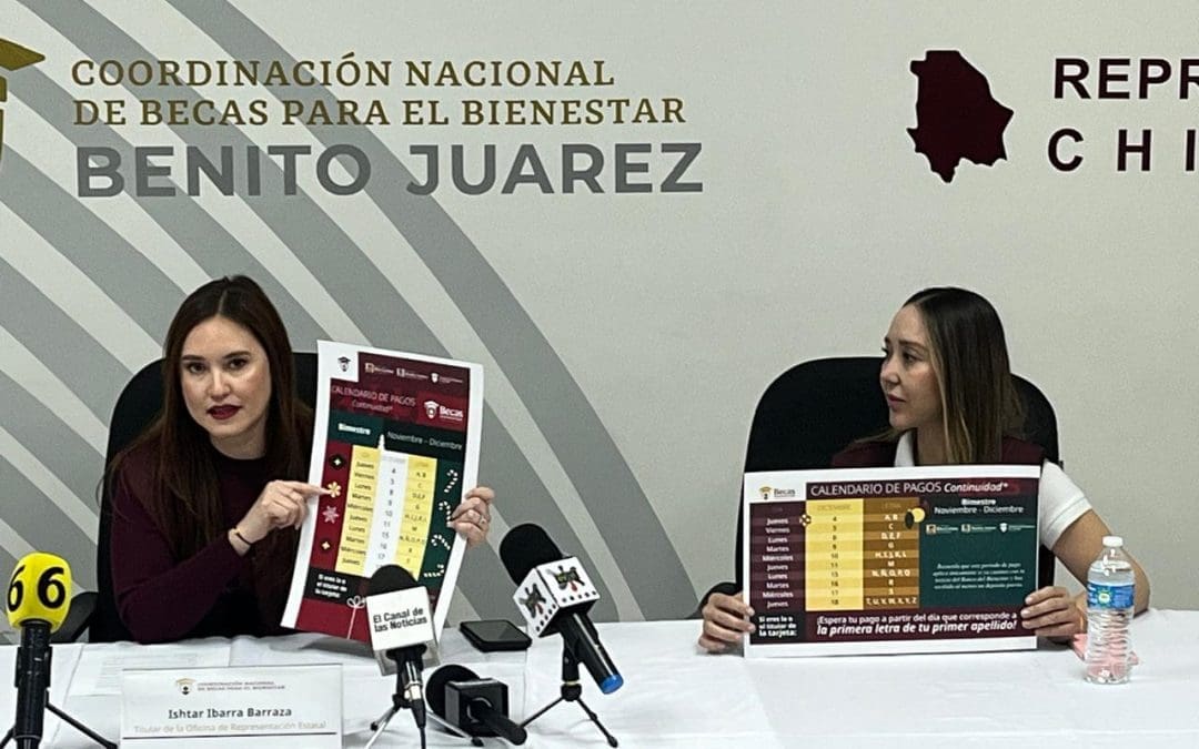 Reporta Bienestar más de 181 mil estudiantes inscritos en Beca Rita Cetina en Chihuahua 