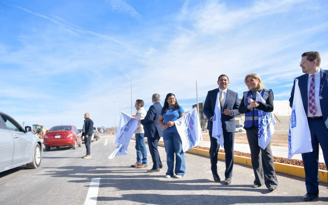 Inaugura Maru Campos prolongación de avenida de Las Torres en Juárez 