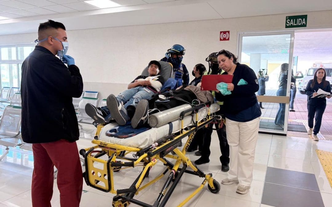 Realizan simulacro de emergencia en el Hospital General Regional No. 2 de Ciudad Juárez