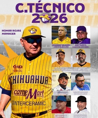 Define Dorados de Chihuahua su cuerpo técnico para la campaña 2026