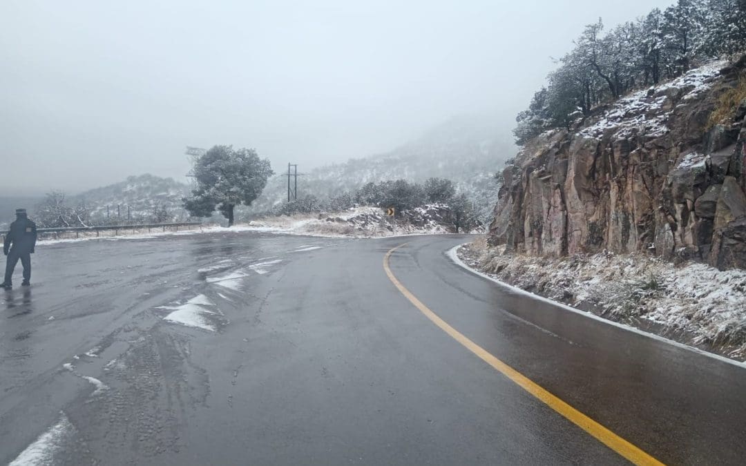 Reportan 11 municipios con presencia de nieve