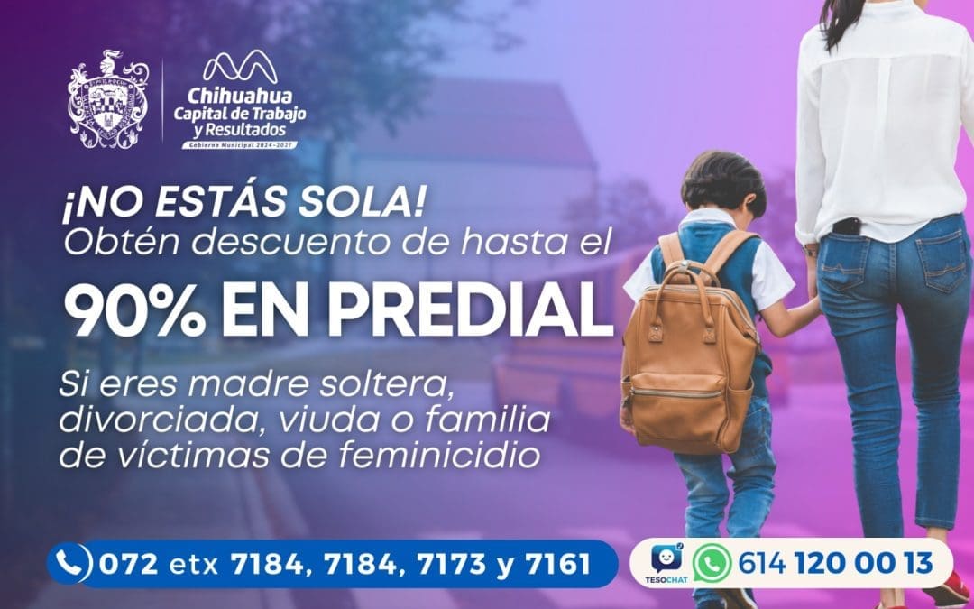 Ofrecen descuentos del predial a familias victimas del delito de Feminicidio en la capital