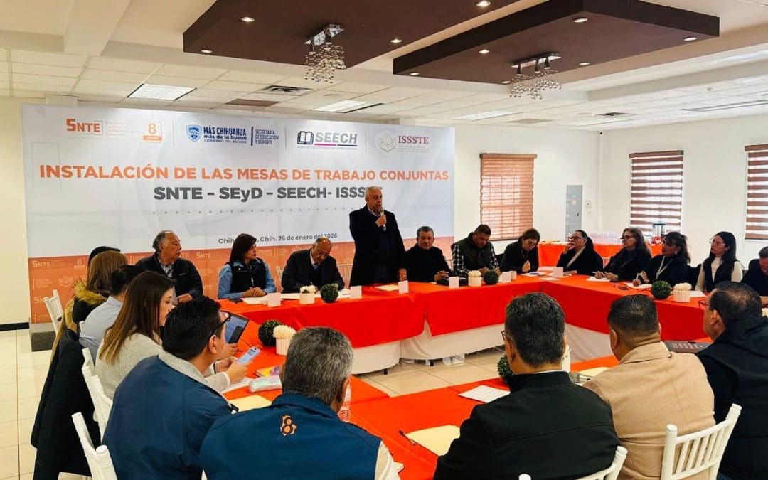 SNTE, SEyD e ISSSTE instalan mesas de trabajo