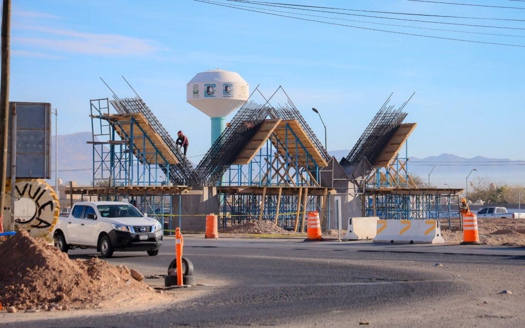 Al 10% la construcción del Puente de Fuerza Aérea y Carr. Aldama