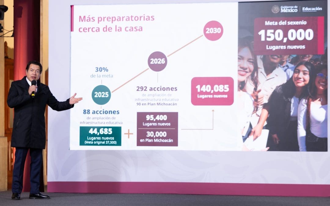 Gobierno federal creará 95 mil nuevos lugares en Bachillerato Nacional