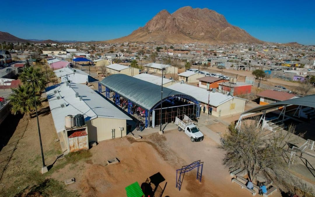 Inauguran domo en primaria “Sor Juana Inés de la Cruz”