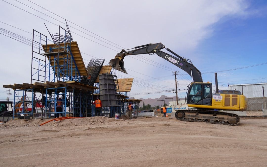Al 20% el paso superior de la Carr. Aldama y Fuerza Aérea