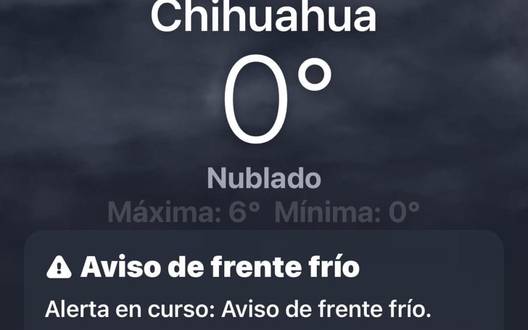 Temperatura desciende a 0 grados con llovizna en la ciudad