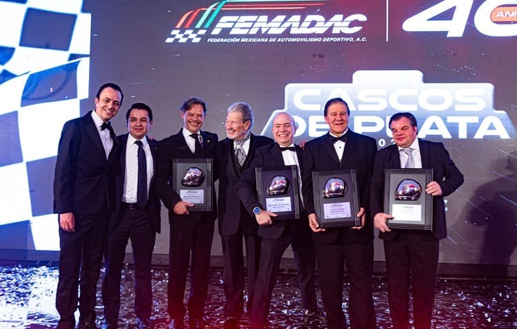 Entregan los Cascos de Plata 2025, por parte de la FEMADAC