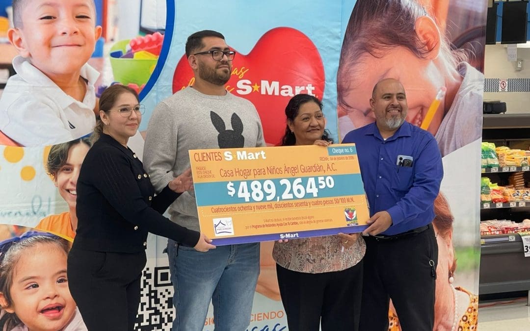 Entrega S-mart fondos de su sexta campaña del programa de redondeo