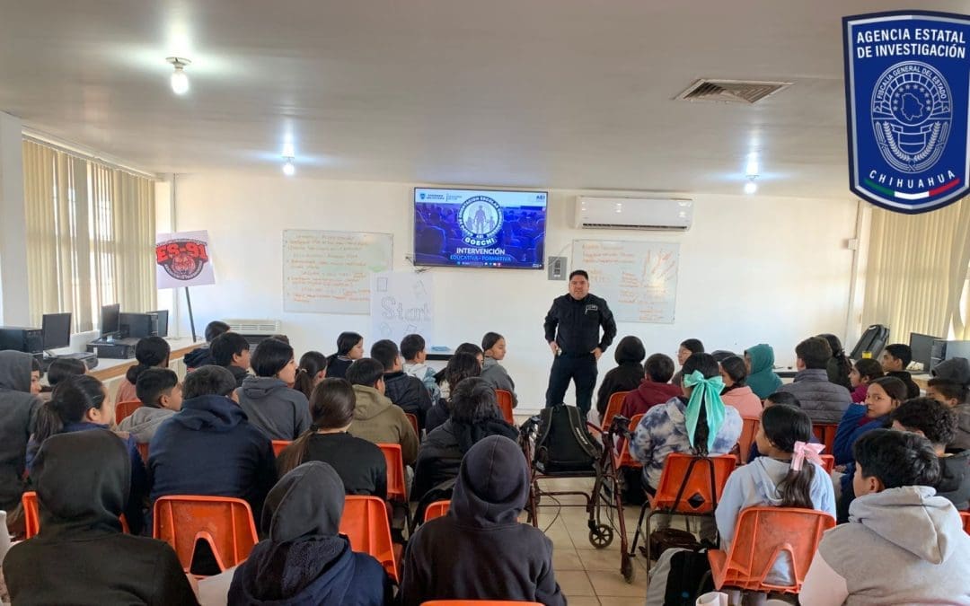 La Fiscalía Estatal lleva pláticas de riesgos cibernéticos en escuelas de Nuevos Casas Grandes
