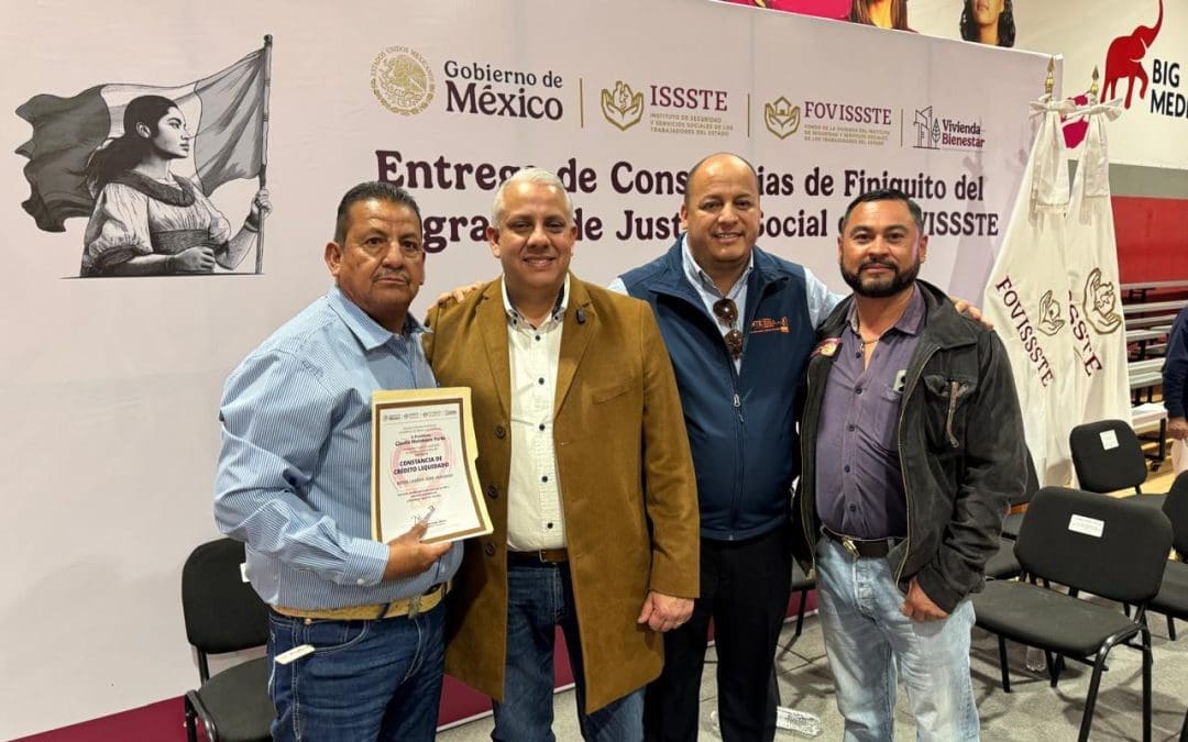 Entrega la Sección 8 y Fovissste constancias de finiquito